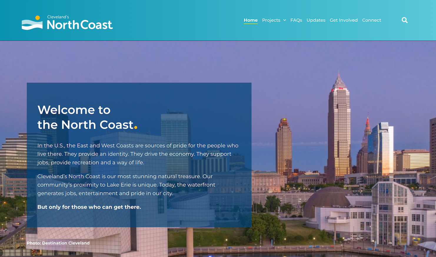 Cleveland North Coast Connector website
